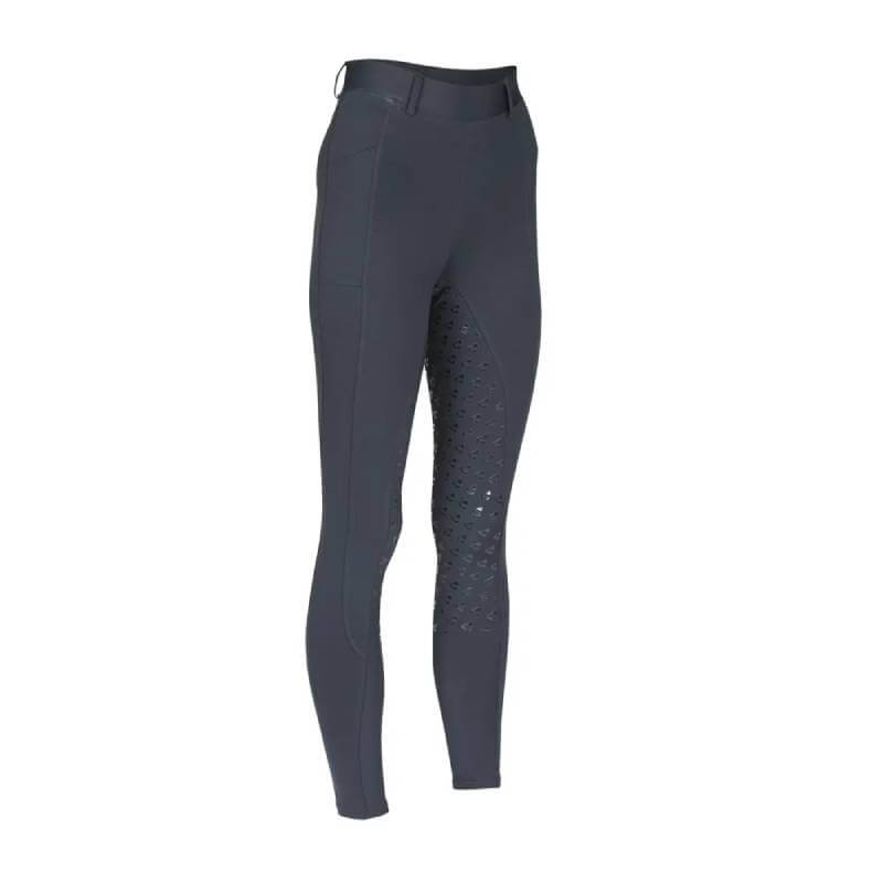 Aubrion Albany Riding Tights Black: high-waisted, quick-dry, silicone grip seat.
