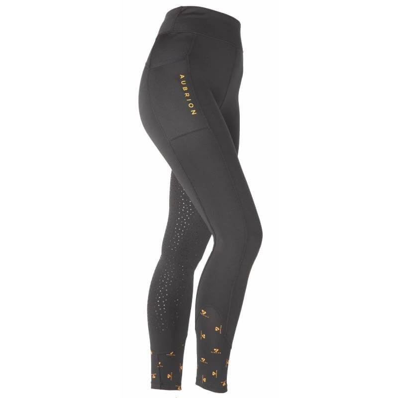 Aubrion Porter Winter Riding Tights Jet Black