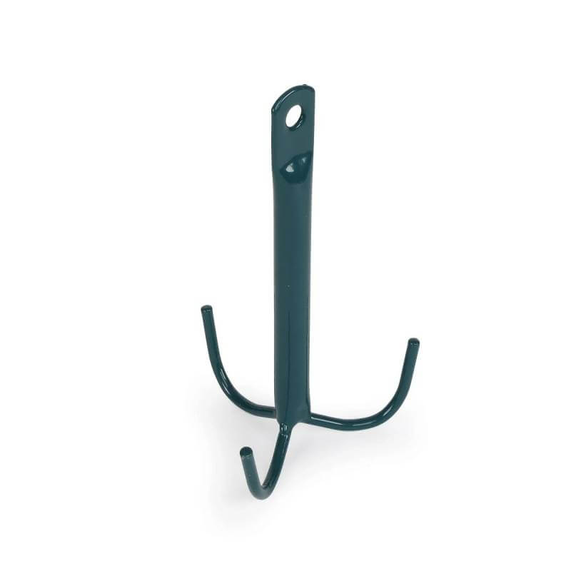 Shires EZI Cleaning Hook: a metal hook with three prongs and a top hole for hanging bridles.