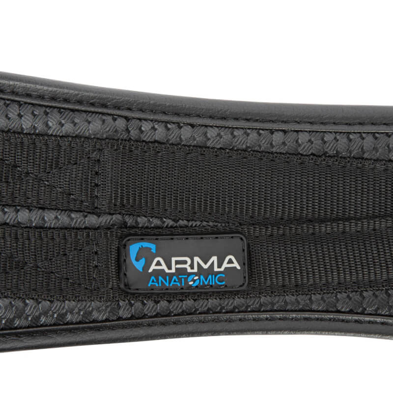 Shires Arma Anti-Chafe Anatomical Girth with Elastic Black-Pet n Pony-Shires
