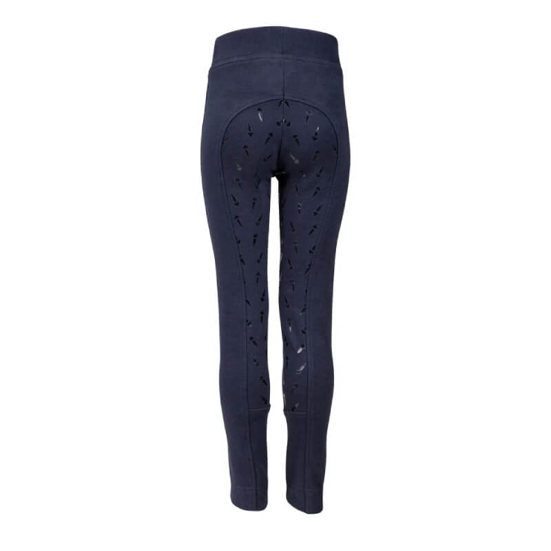 Shires Winnie & Me Childs Jodhpurs Navy with high waist and red logo on the waistband.