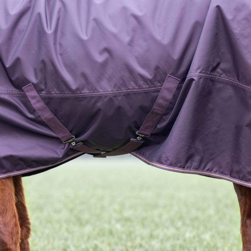 Shires Typhoon 100g Turnout Rug Combo Neck Black Cherry