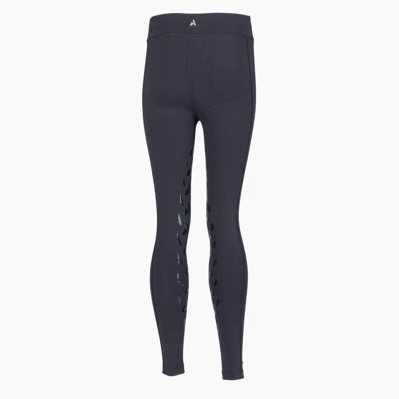 Aubrion React Non-Stop Riding Tights YR Shadow: high waist, cutout back, by Aubrion.