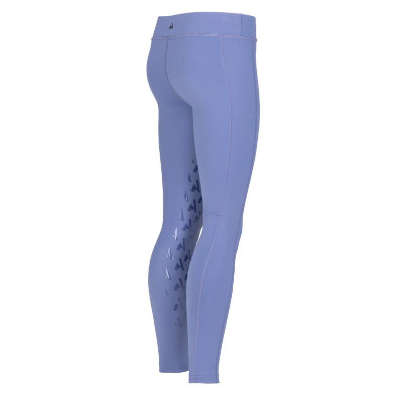 Aubrion React Non-Stop Riding Tights YR Sky: light purple with black silicone leg grips.