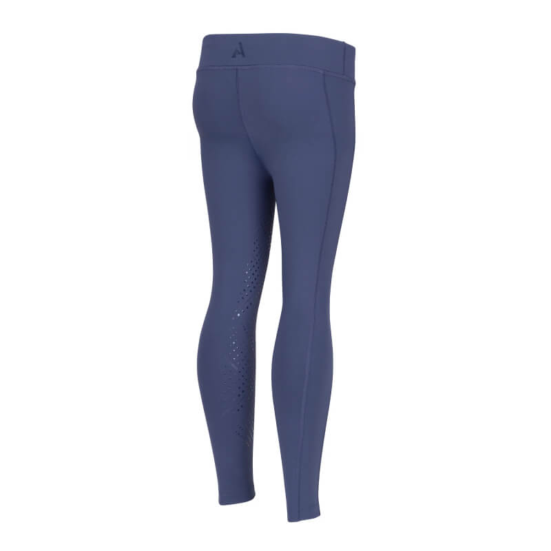 Aubrion React Non-Stop Riding Tights Young Rider Midnight with 4-way stretch and leg perforation.