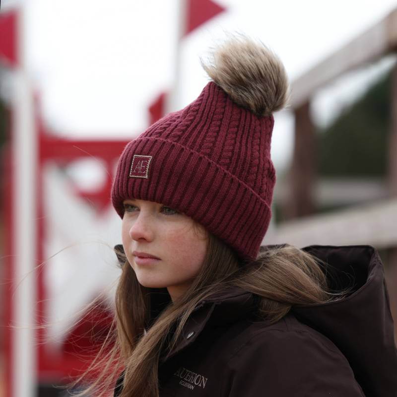Aubrion Equestrian Knit Hat Port One Size