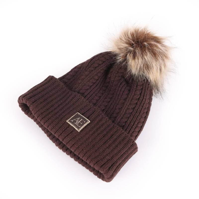 Aubrion Equestrian Knit Hat Espresso One Size