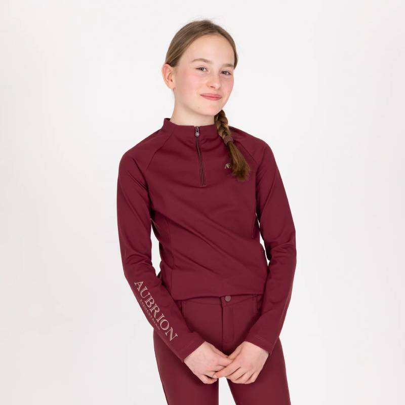 Aubrion Equestrian Winter Long Sleeve Baselayer Young Rider Port