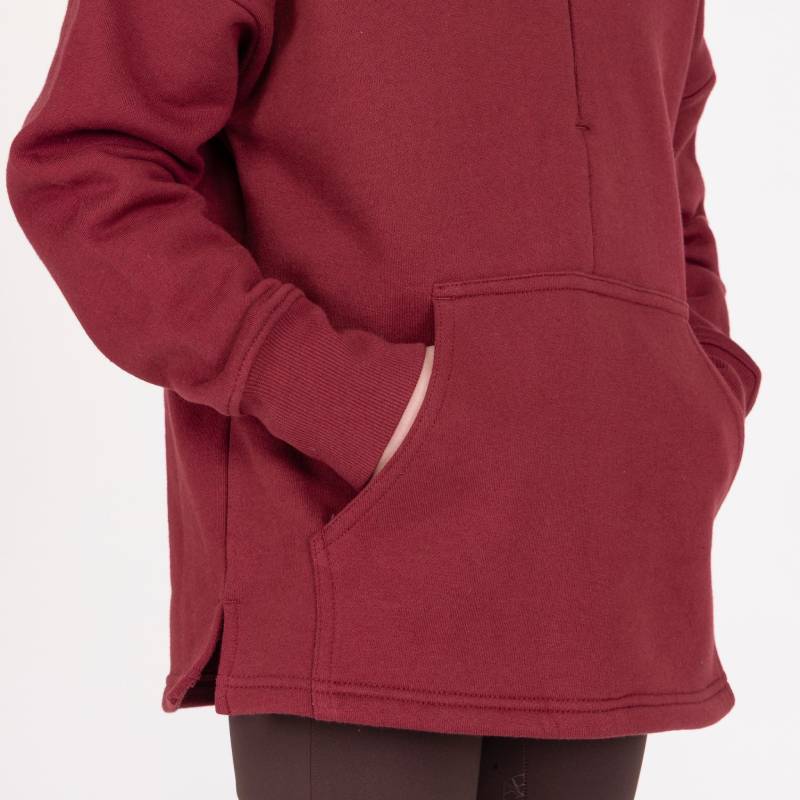 Aubrion Equestrian Quarter Zip Sweater Young Rider Port