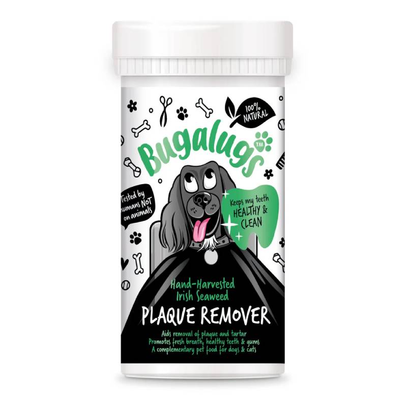 Bugalugs Plaque Remover for Cats & Dogs 75g supports pet oral hygiene and dental health.