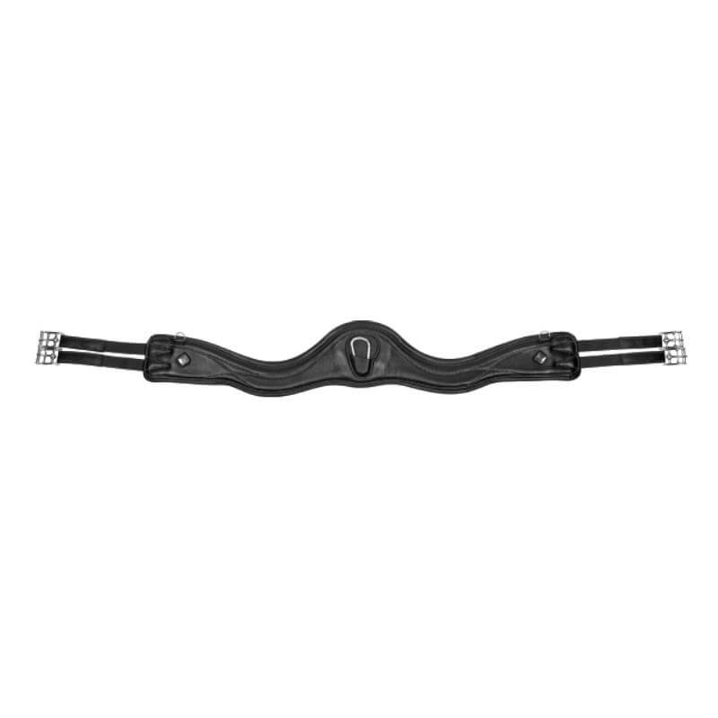LeMieux Gel-Tek Anatomic Jumping Girth Black ensures secure saddle attachment with dual-end buckles.