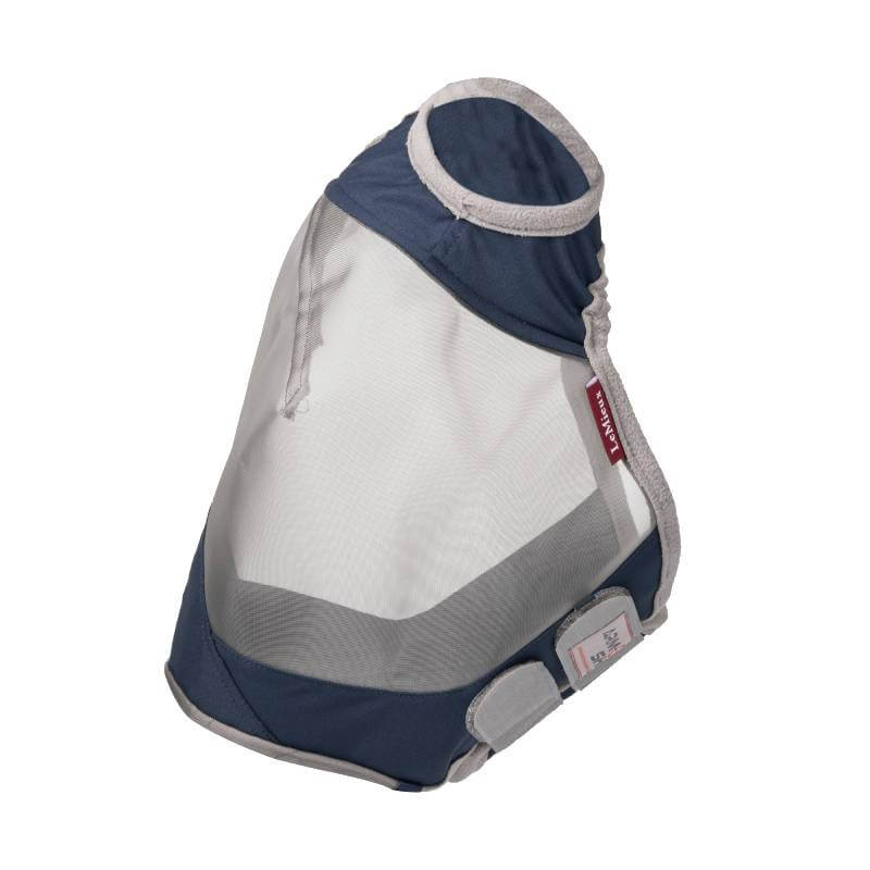 LeMieux Armour Shield Pro Standard Fly Mask Navy with UV mesh and velcro strap.