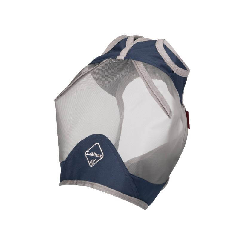 LeMieux Armour Shield Pro Standard Fly Mask Navy with LeMieux logo offers UV protection.