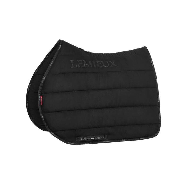 LeMieux Jump Work Pad Black Large saddle pad for comfort, shown on a white background.