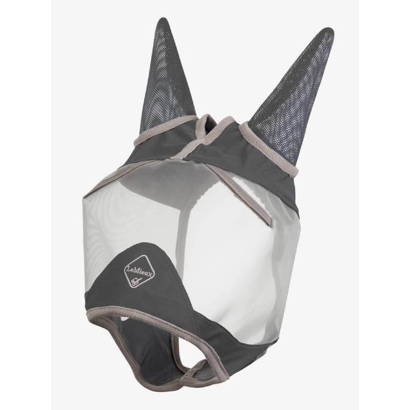 LeMieux Armourshield Pro Half Fly Mask Grey offers UV mesh and ear covers for horses.