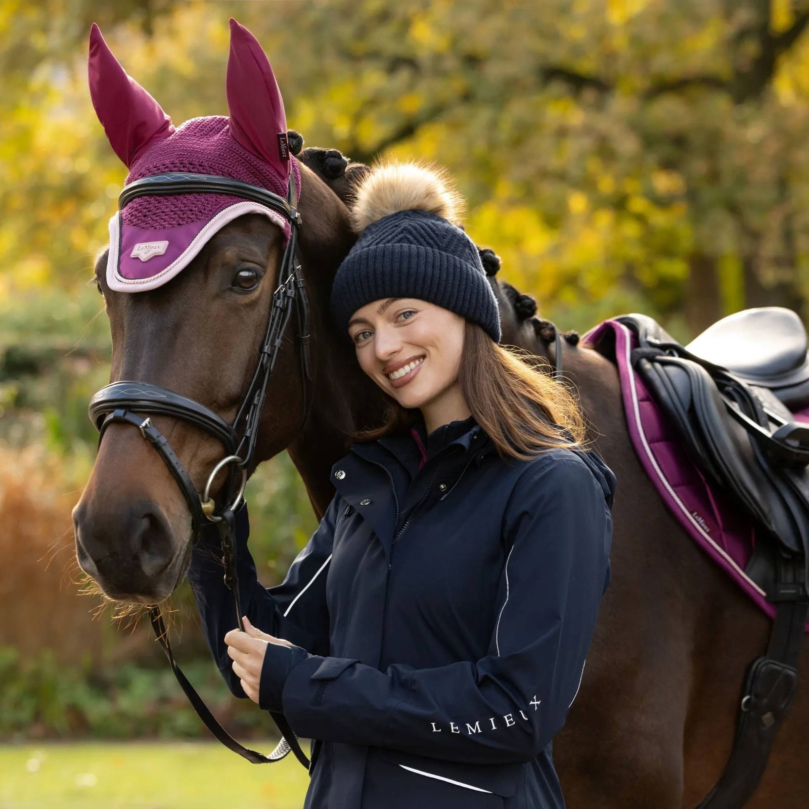 LeMieux Clara Knit Beanie Navy