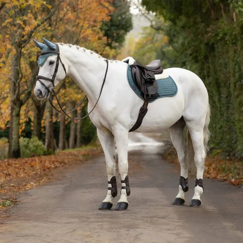 LeMieux Merino+ Suede Classic Close Contact Square Saddlepad Aloe