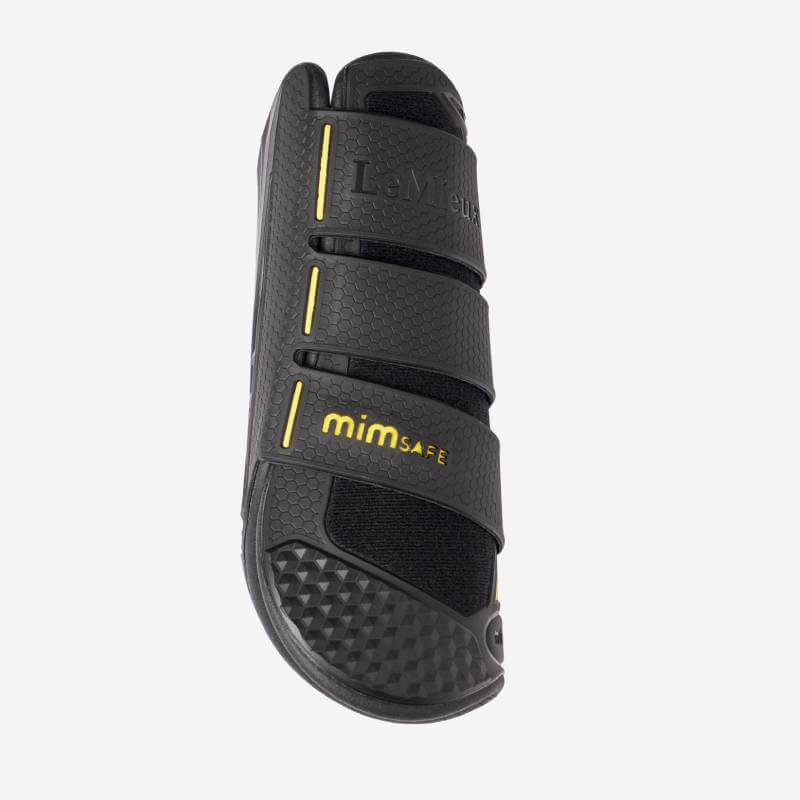 LeMieux MIMSafe Boot Front Black offers shock absorption and three adjustable straps.