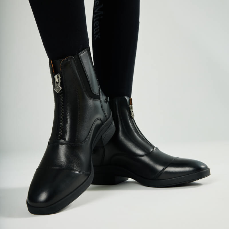 LeMieux Adults Zip Paddock Boot Black