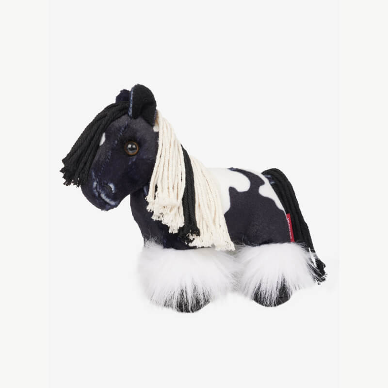 LeMieux Tiny Pony Razzle: a black and white plush pony—ideal equestrian gift for kids.