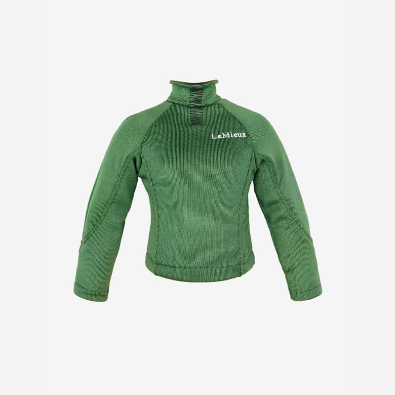 LeMieux Toy Rider Outfit Hunter Green top—ideal accessory for creative play.