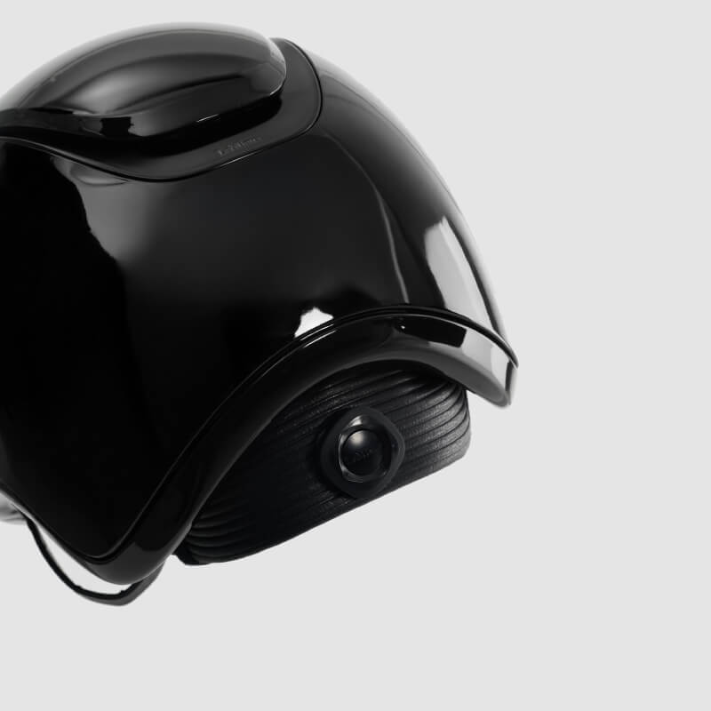 LeMieux Verv® Competition Helmet in gloss black shown on a plain light background.
