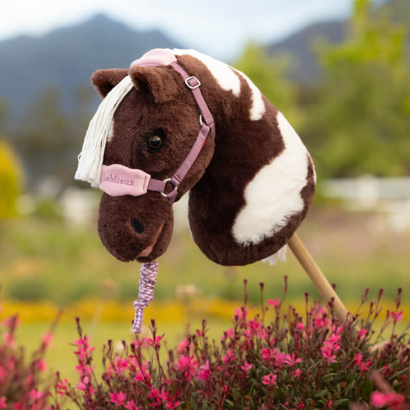 LeMieux Hobby Horse Vogue Headcollar & Leadrope Mallow, shown on a white background.