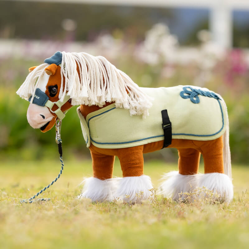 LeMieux Toy Pony Rug Macaron: plush horse rug and mask for creative outdoor play.