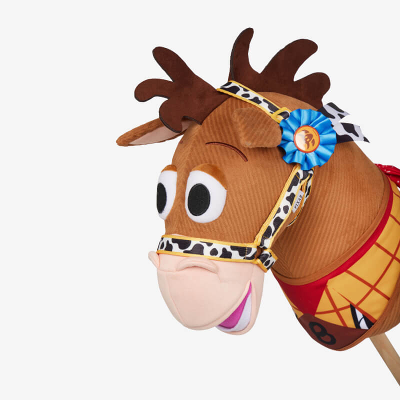LeMieux Disney Hobby Horse Bullseye Accessories Set, cowboy outfit and blue rosette ribbon.