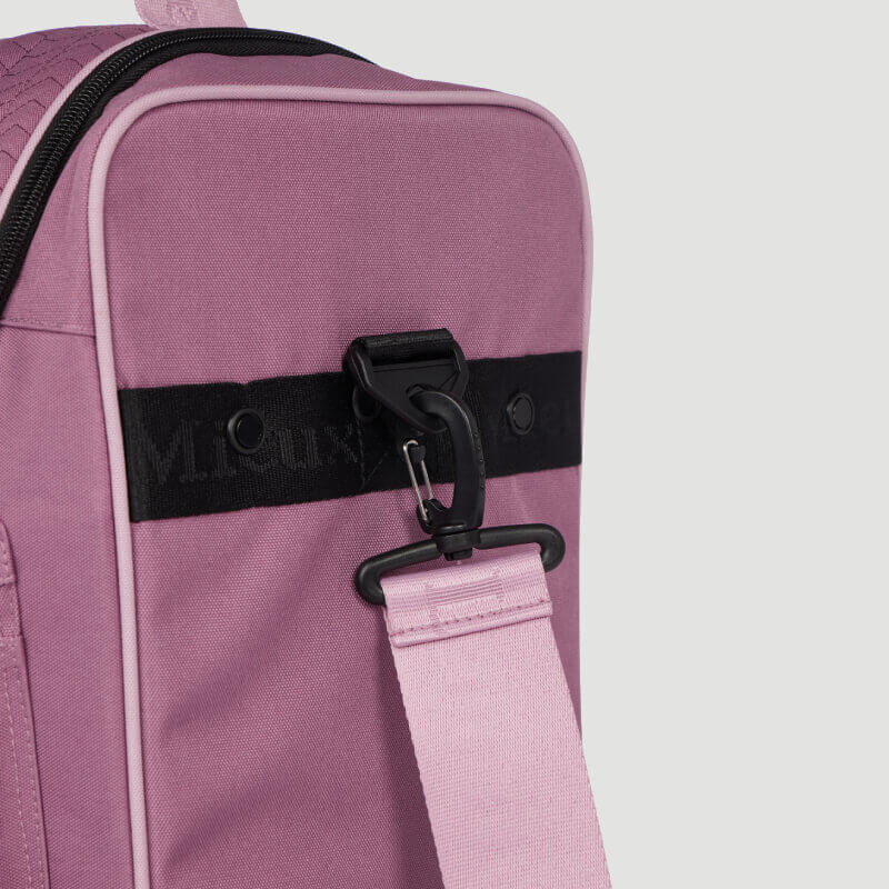 Close-up of a LeMieux Elite Pro Grooming Bag Mallow with black hardware and shoulder strap.