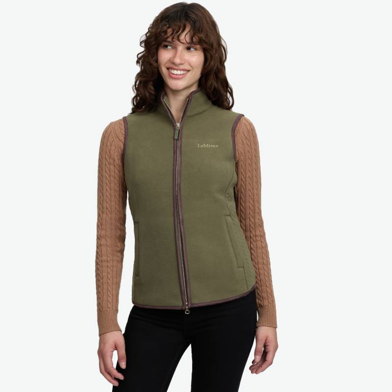 LeMieux Frankie Fleece Gilet Willow Green