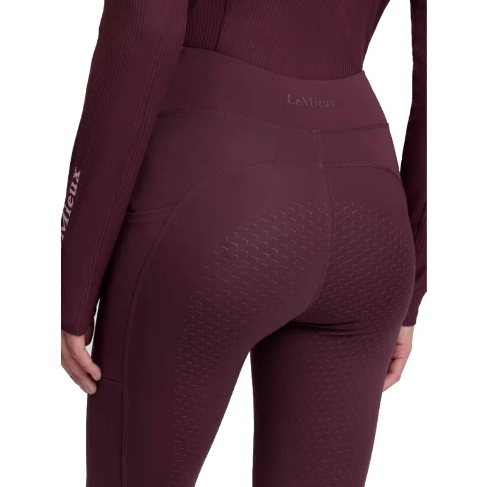 LeMieux Natalie Brushed Pull On Riding Leggings Bramble