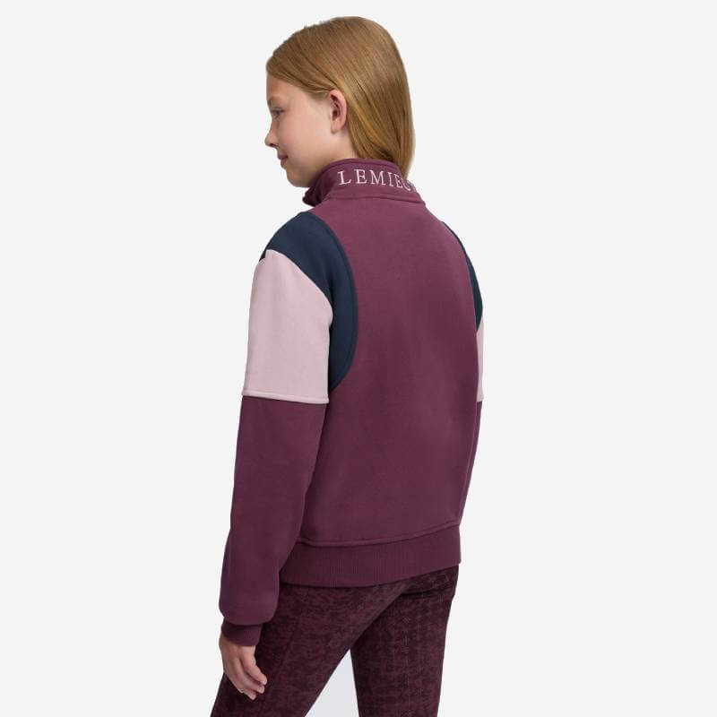 LeMieux Young Rider Viola Quarter Zip Sweat Bramble