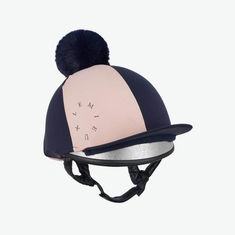 LeMieux Harlequin Hat Silk Navy/Petal