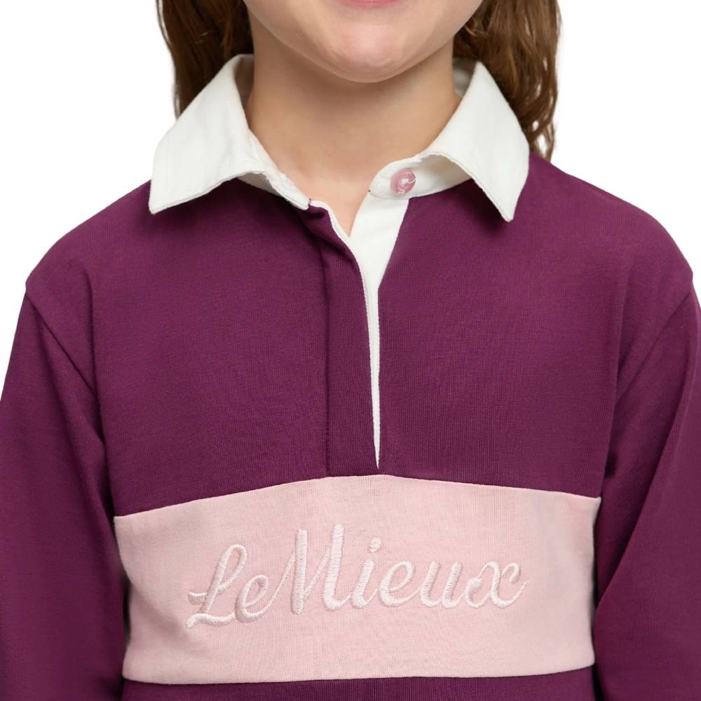 LeMieux Mini Roman Rubgy Shirt Blackberry