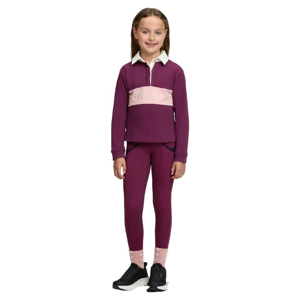 LeMieux Mini Roman Rubgy Shirt Blackberry