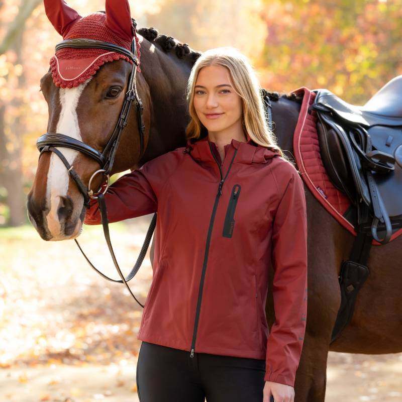 LeMieux Athena Waterproof Lightweight Jacket Russet