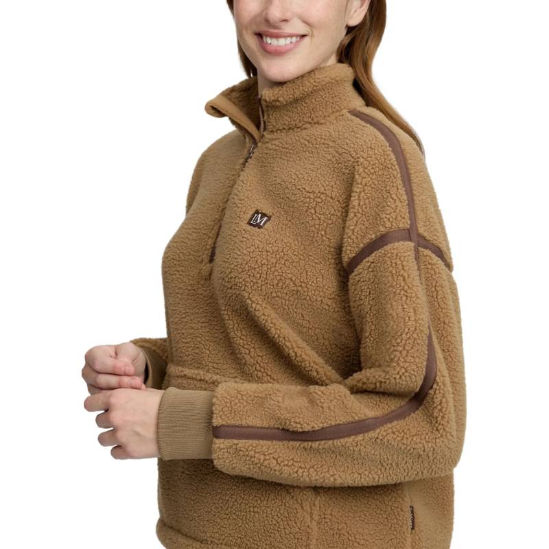 LeMieux Avery Teddy Quarter Zip Fleece Caramel