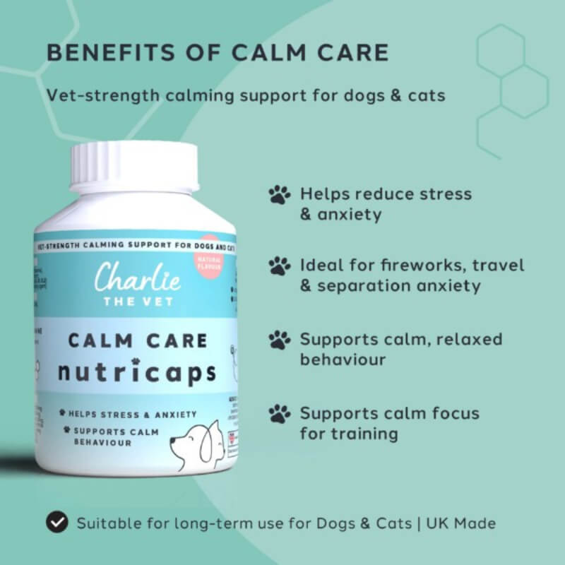 Charlie The Vet Calm Care Nutricaps 50 Capsules-Pet n Pony-Charlie The Vet