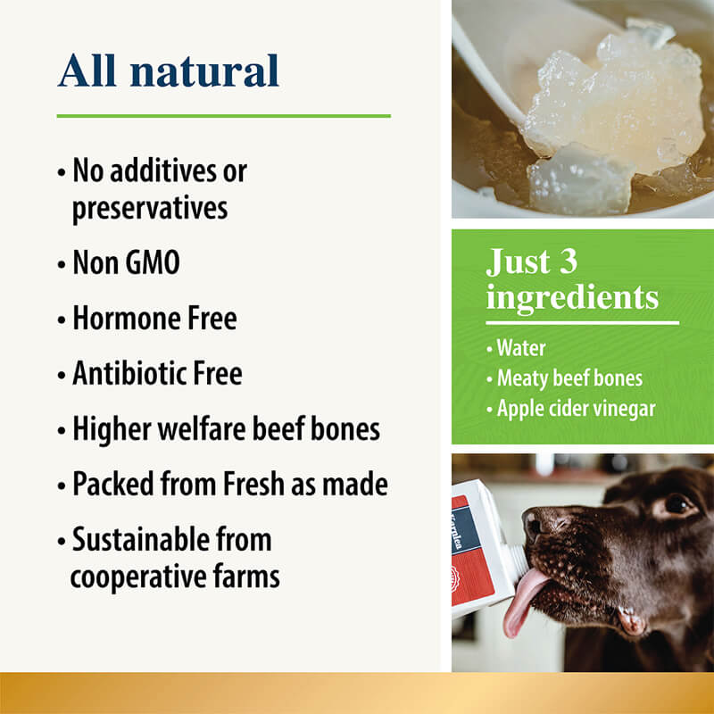 Karnlea Beef Bone Broth for Dogs & Cats 500ml—natural nutrition from the Karnlea brand.