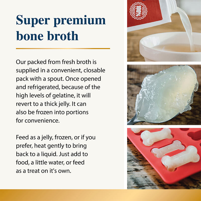 Karnlea Beef Bone Broth for Dogs & Cats 500ml: a natural collagen supplement, liquid or treat.
