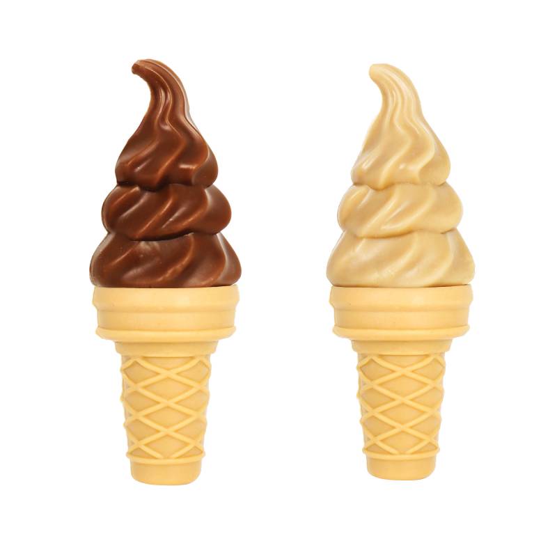 Two Deli Paws Ice Creams by Healthy Paws, Chicken & Sweet Potato, in a clear pack.
