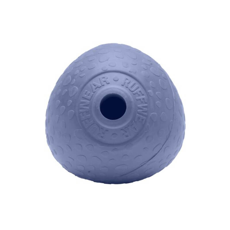 Ruffwear Huckama Toy Heliotrope Purple: durable, textured dog toy with center hole.