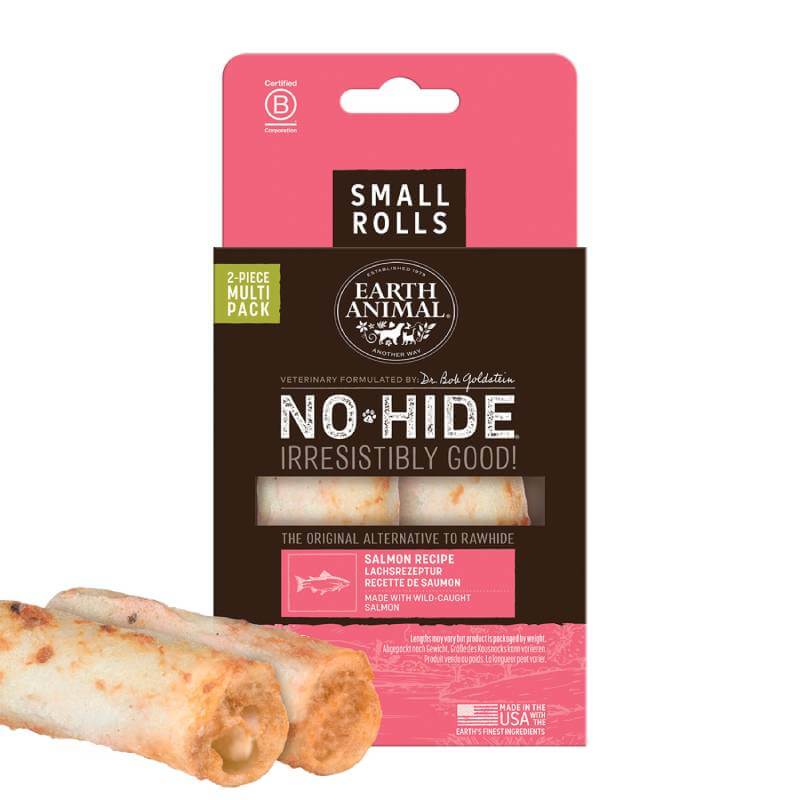 Earth Animal No Hide, 2-pack, easily digestible rawhide alternative chews for dogs.