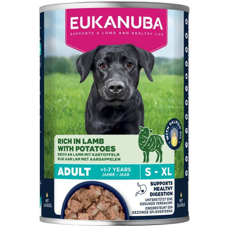 Eukanuba Life Care Adult All Breeds Lamb & Potato 6x400g cans.