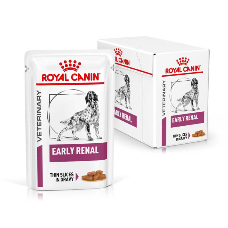 Royal Canin Veterinary Early Renal Pouch 12x100g for dogs with early kidney disease.