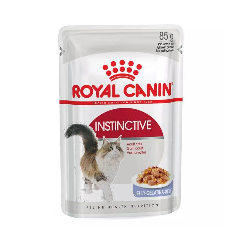 Royal Canin Instinctive In Jelly Pouch 12x85g—adult cat food in jelly from Royal Canin.