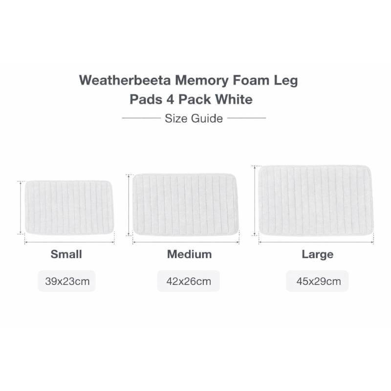 Weatherbeeta Memory Foam Leg Pads 4 Pack in small, medium, and large available.
