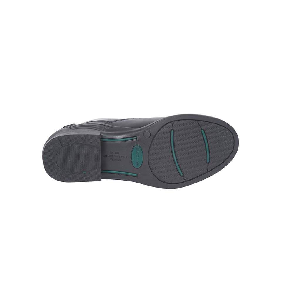 Black sole with green accents, textured grip, for Dublin Evolution Lace Front Boots by Dublin.