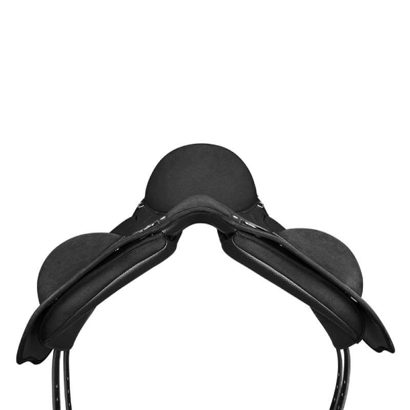 Wintec Pro WIDE Endurance Black headrest with Y-Girthing and padded supports by Wintec.
